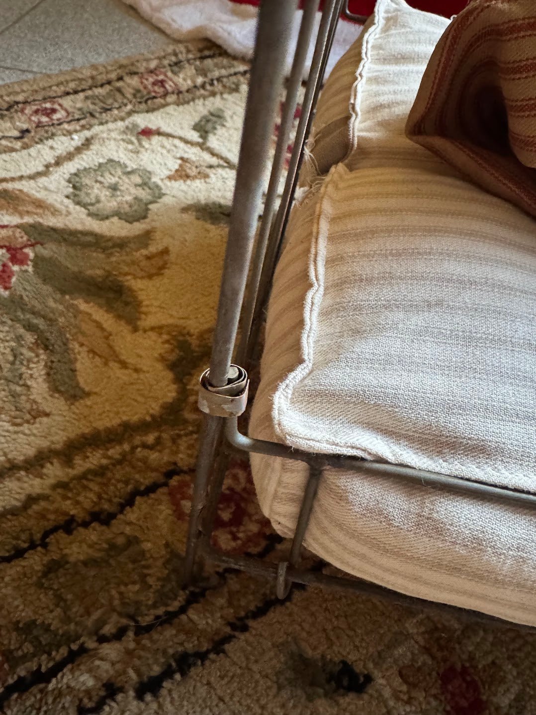 Honey and Me Antique Metal Folding Bed for Dolls/Teddy Bears 18.5"L - The Primitive Pineapple Collection