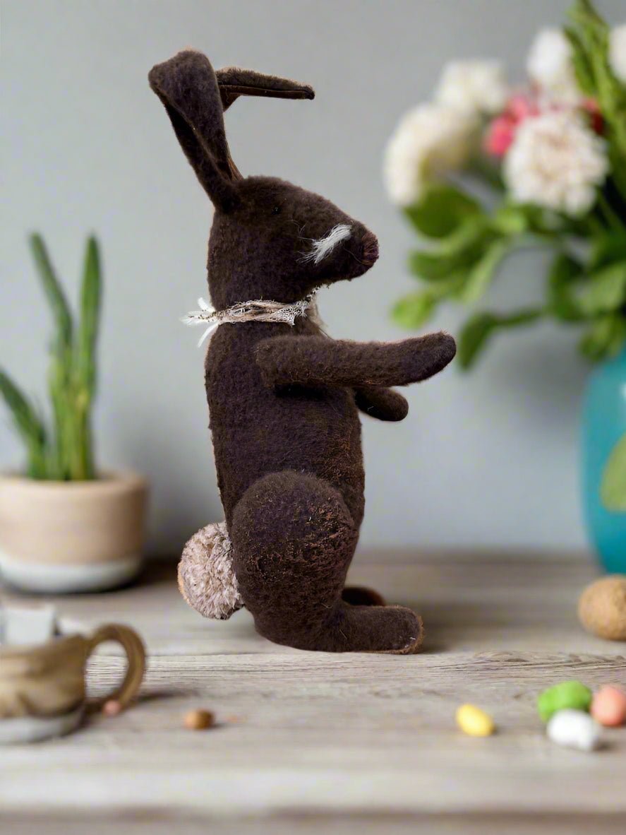 Handcrafted by Michelle Spring Easter Brown Sitting Betsy Bunny - The Primitive Pineapple Collection