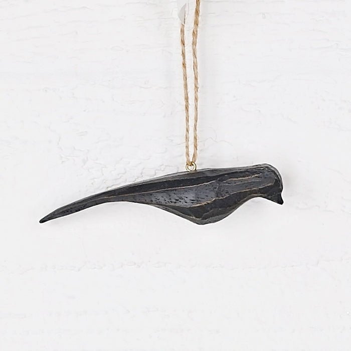 Primitive Farmhouse Black Crow Ornament 1.75" - The Primitive Pineapple Collection
