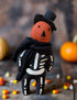 Primitive Handcrafted USA Halloween Pumpkin Skeleton Man 11" Doll - The Primitive Pineapple Collection