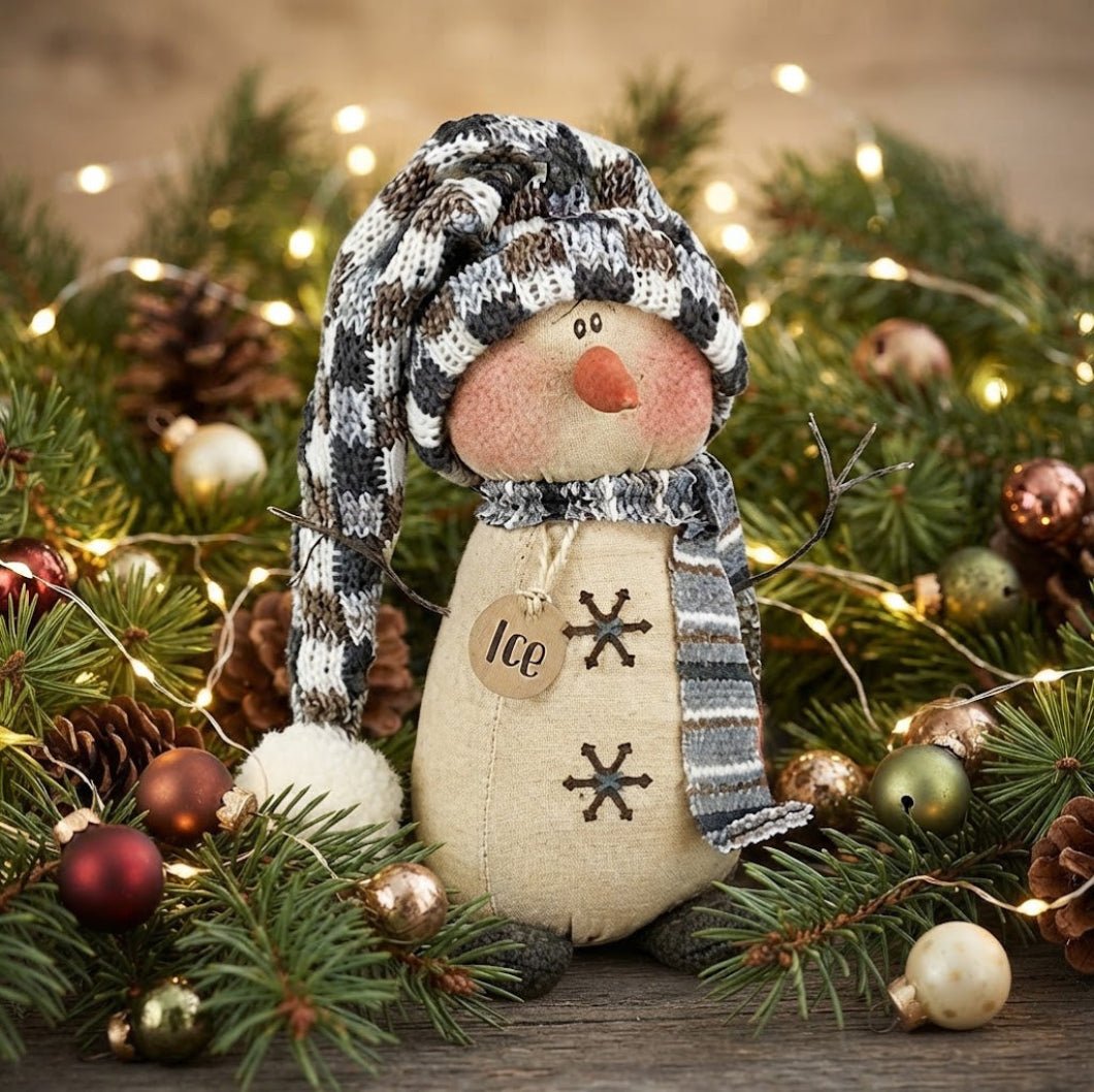 Honey and Me Christmas Ice the Snowy Snowman C2142 - The Primitive Pineapple Collection