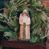 Ragon House Christmas 14" Vintage White Belsnickle with Bottle Brush Tree - The Primitive Pineapple Collection