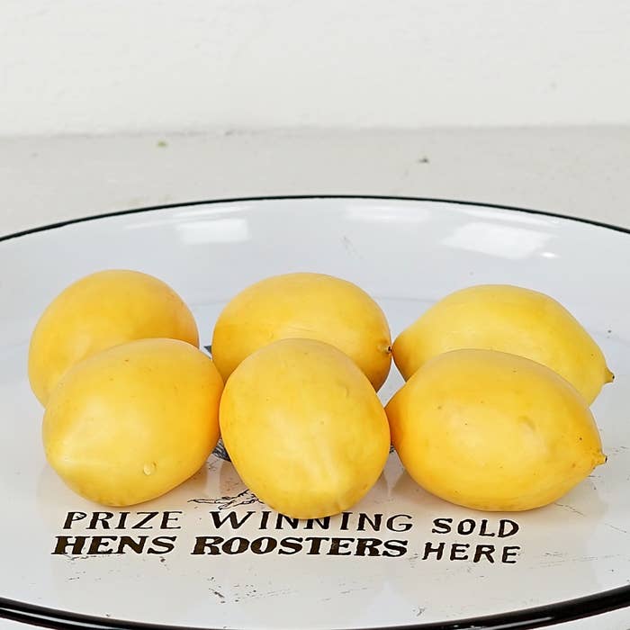 Primitive Farmhouse 3in Life Like Lemon Bowl Filler - The Primitive Pineapple Collection