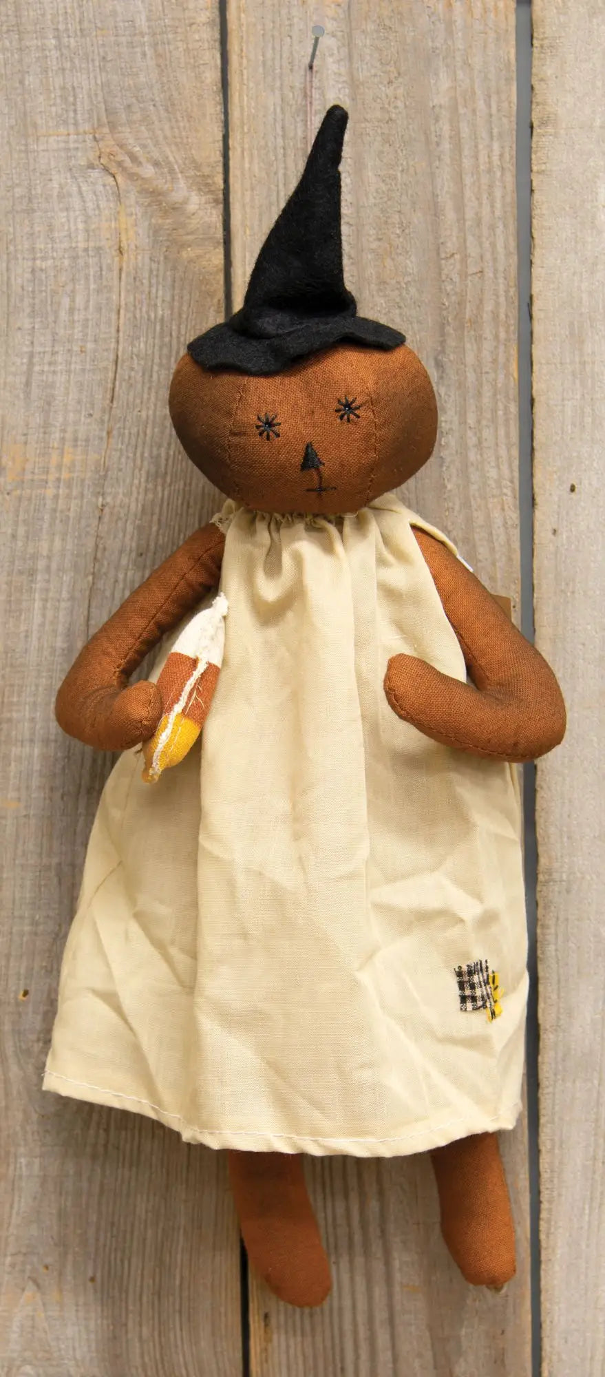 Primitive Witchy Pumpkin Girl Doll Fall/Halloween 16" - The Primitive Pineapple Collection