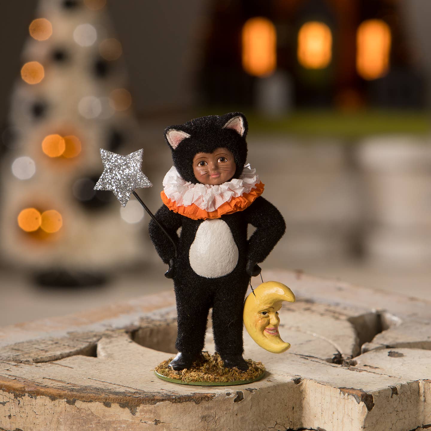 Bethany Lowe Halloween Dressed Up Dessi Cat TD2202 - The Primitive Pineapple Collection