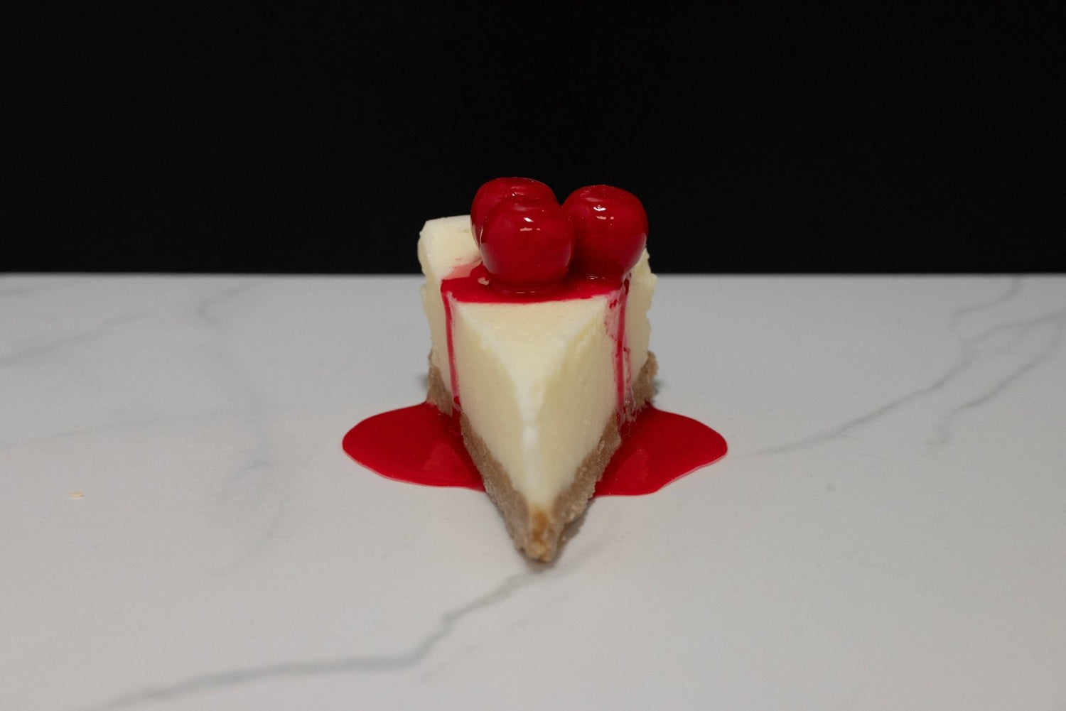 Farmhouse Handcrafted USA Faux Cherry Cheesecake Slice - The Primitive Pineapple Collection