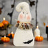 Primitive Rustic Halloween 12.5"Stuffed Plaid Ruffled Ghost Doll W/Bat - The Primitive Pineapple Collection