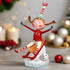ESC Christmas Downhill Dawn Sleigh Riding Lori Mitchell 15533 - The Primitive Pineapple Collection