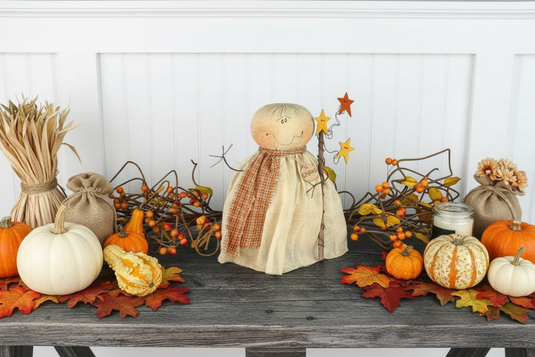 Honey and Me Halloween Graves the Ghost - The Primitive Pineapple Collection