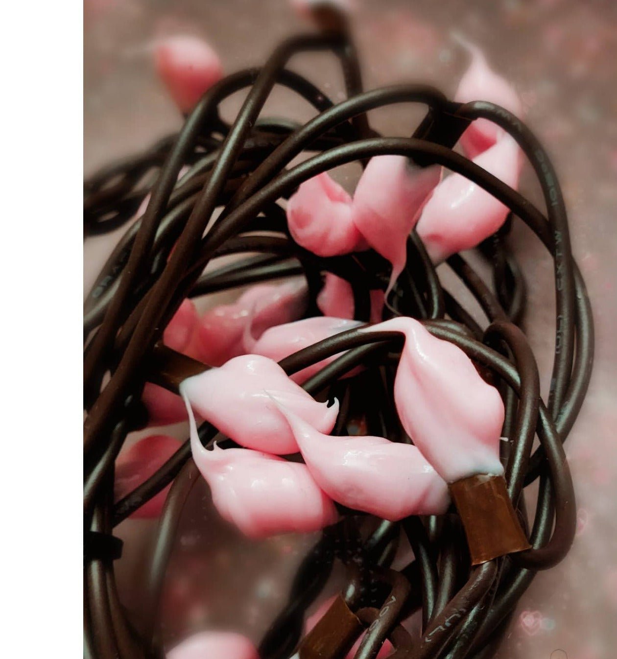 Handcrafted USA Farmhouse Pink Teeny 20 Ct. Rice String Light - The Primitive Pineapple Collection