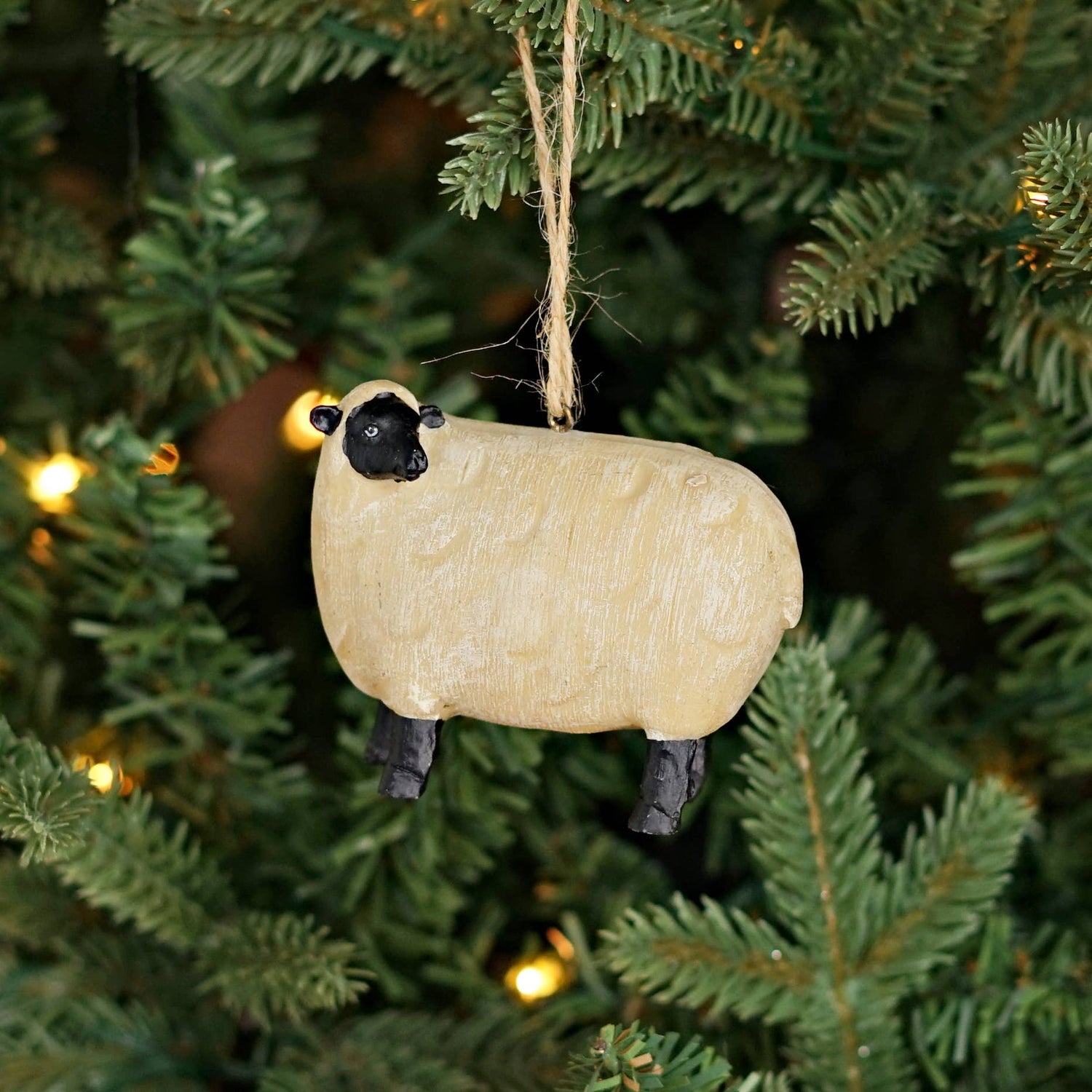 Primitive Country Sheep Ornament Shelf Sitter - The Primitive Pineapple Collection
