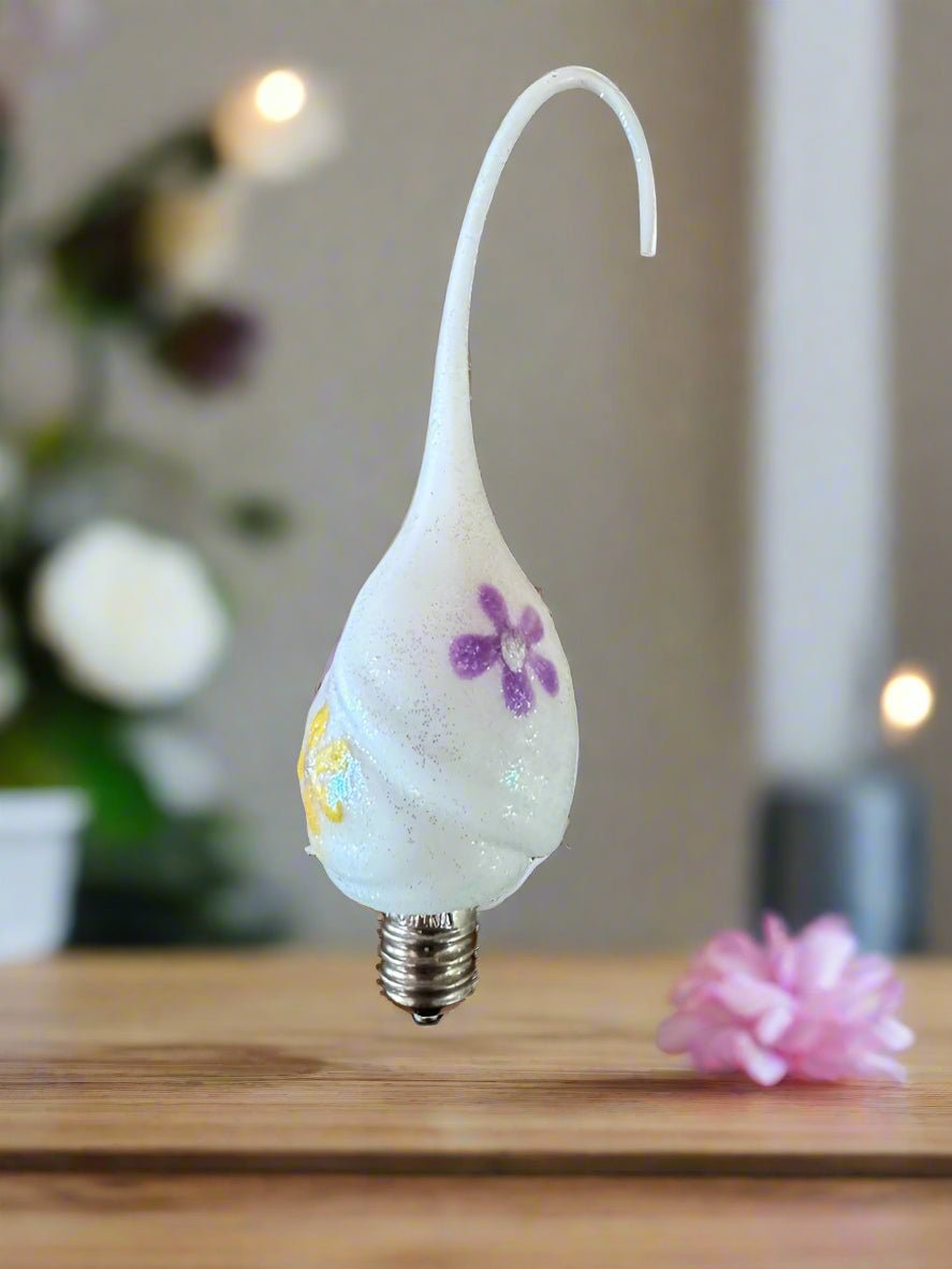 Spring Easter Whimsical Hand - dipped Spring Flower Power Bulb - The Primitive Pineapple Collection