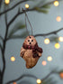 Primitive Halloween Fall Handcrafted USA Ghost Ornament 3" - The Primitive Pineapple Collection