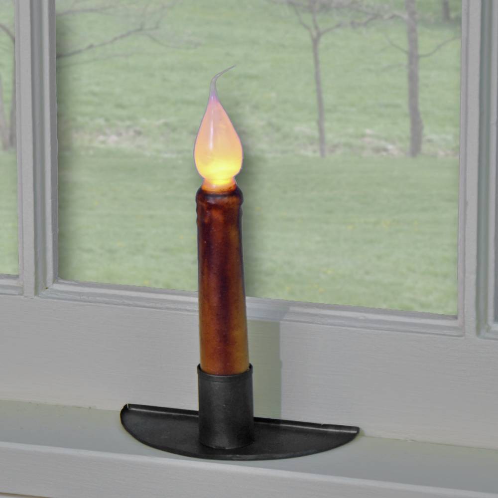 Primitive Country Half Moon Window Sill Candle Holder Farmhouse - The Primitive Pineapple Collection