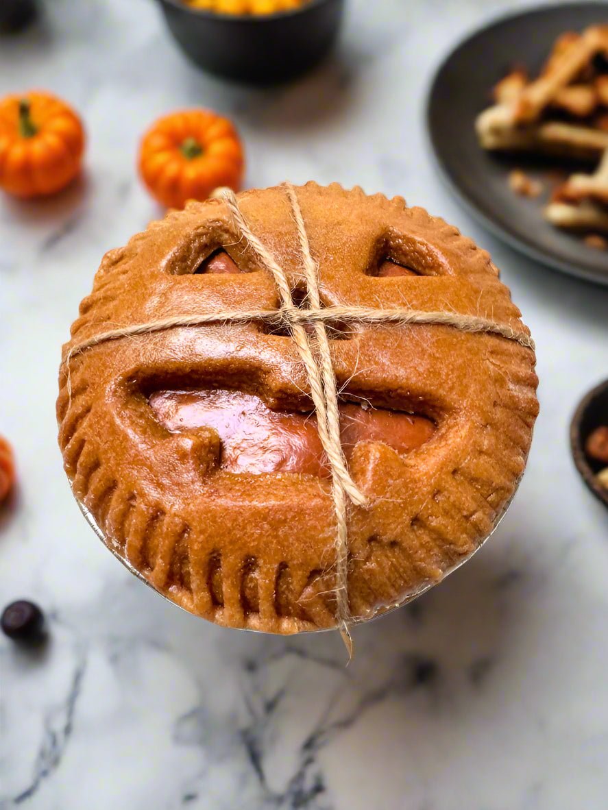 Primitive Colonial Halloween 4” Jack O Lantern Pie Cut Out Pie Choice of Scent - The Primitive Pineapple Collection