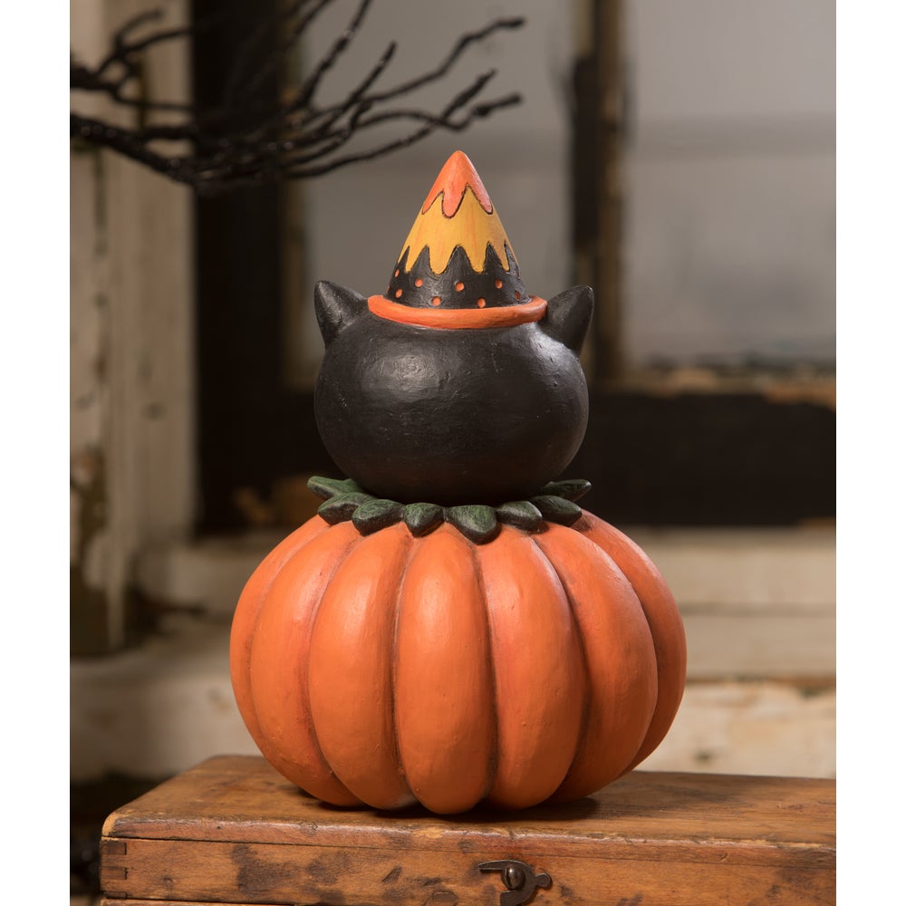 Bethany Lowe Halloween Jackitty Jack Boo Couplet Container JP2026 Johanna Parker - The Primitive Pineapple Collection