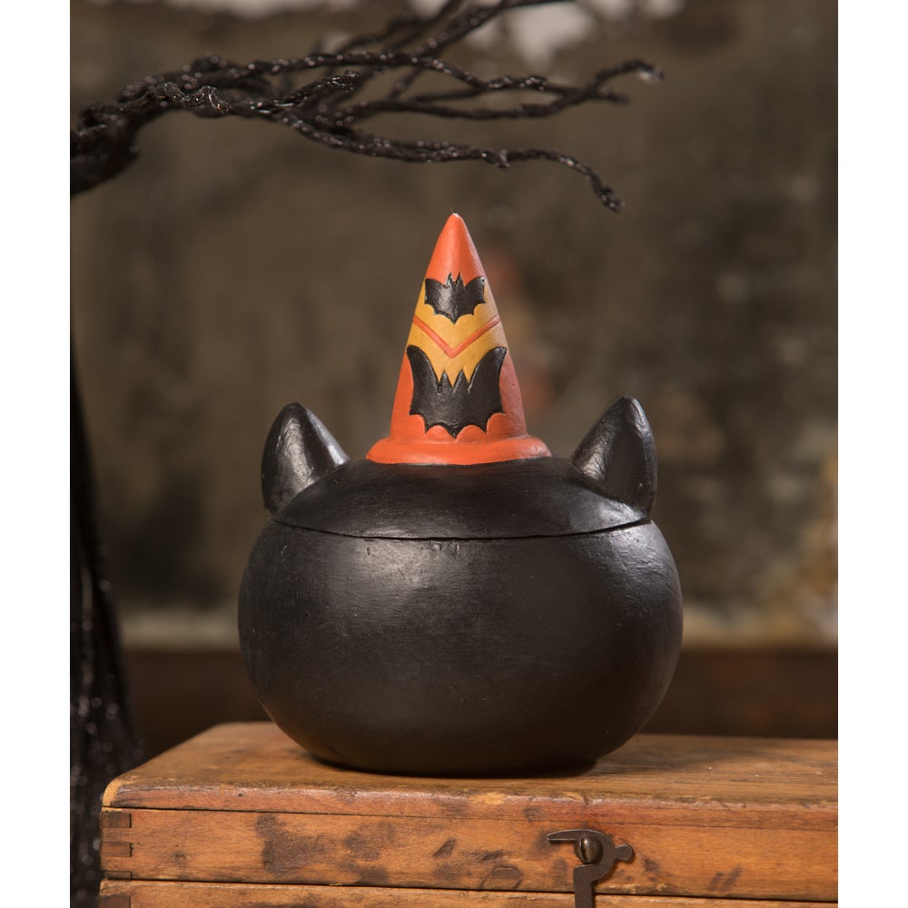 Bethany Lowe Halloween Batty Barnum Container Johanna Parker JP2027 - The Primitive Pineapple Collection
