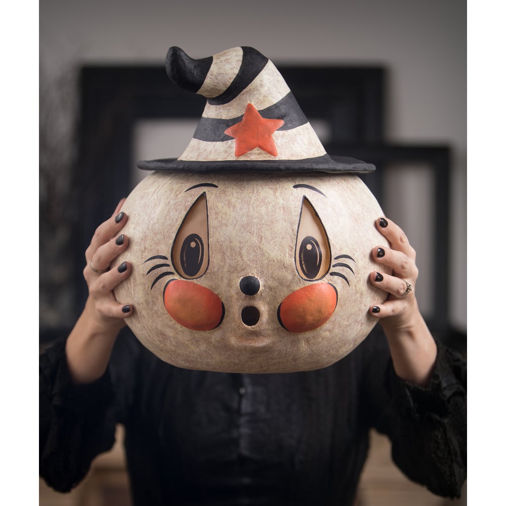 Bethany Lowe folk art Halloween Johanna Parker Ghostie Stew Large JP3024 - The Primitive Pineapple Collection