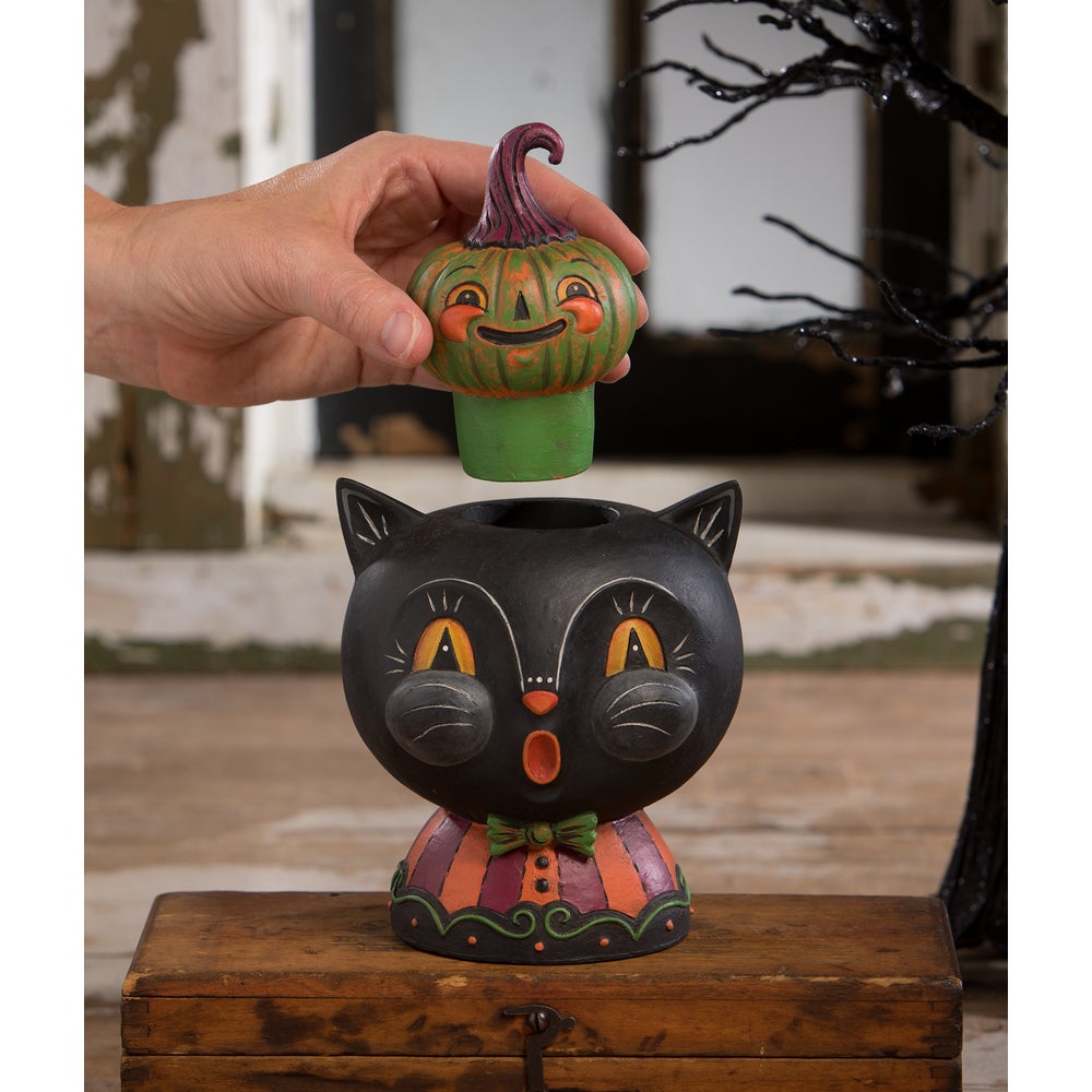Bethany Lowe Halloween Black Jack & Kinny Green Stack JP3026 Johanna Parker - The Primitive Pineapple Collection