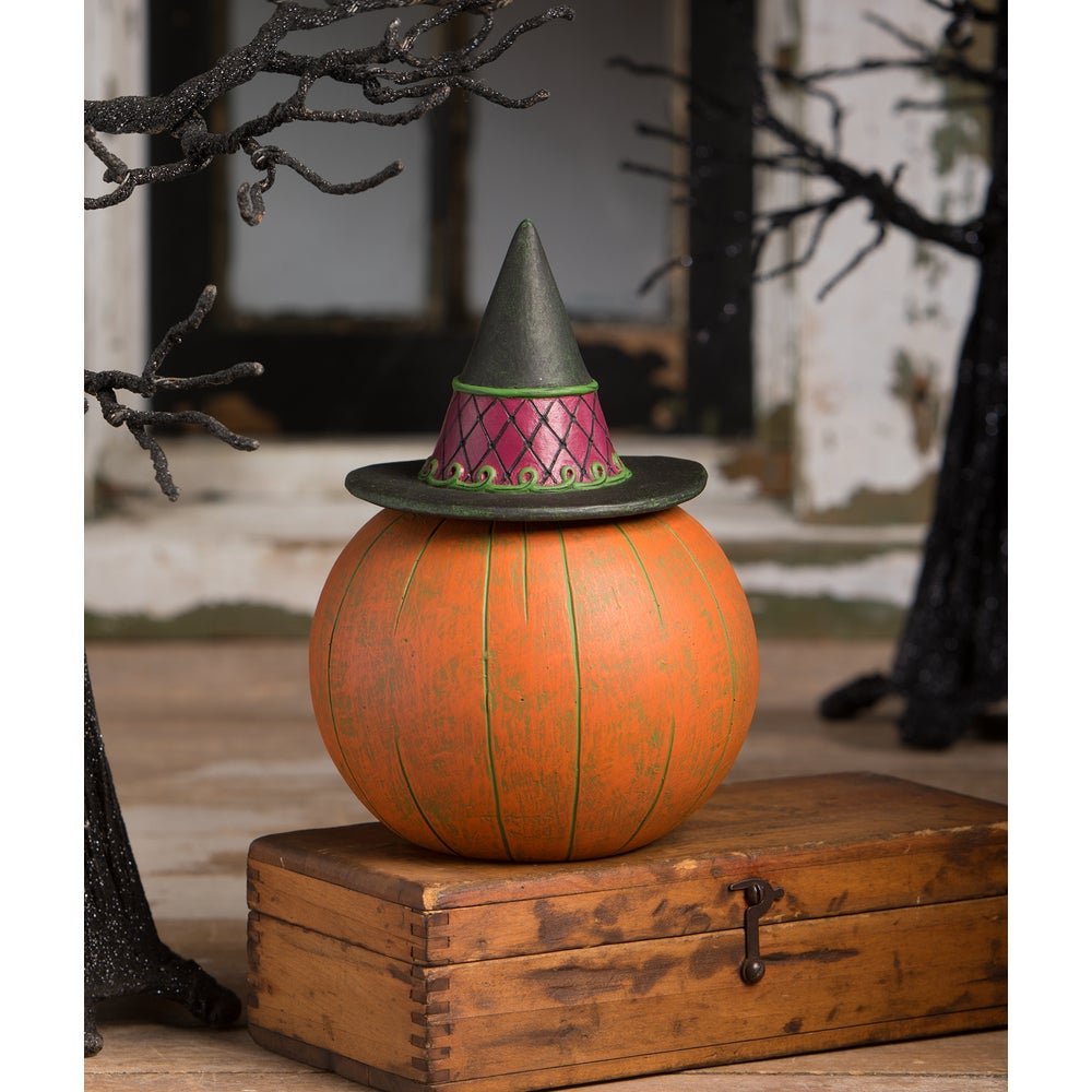 Bethany Lowe Halloween Witchy Orange - O - Weena Container JP3028 Johanna Parker - The Primitive Pineapple Collection