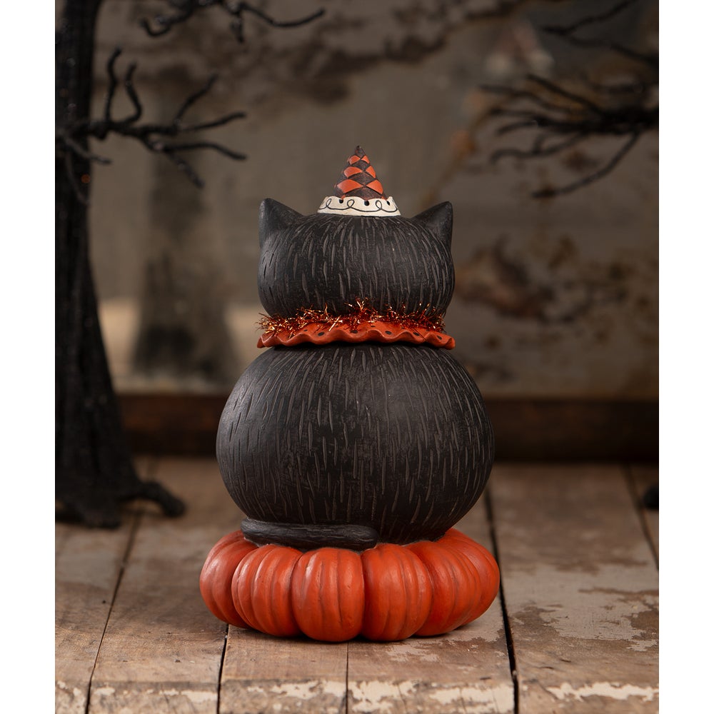 Bethany Lowe Halloween Happy Plumpkin Jack Container Johanna Parker JP4024 - The Primitive Pineapple Collection