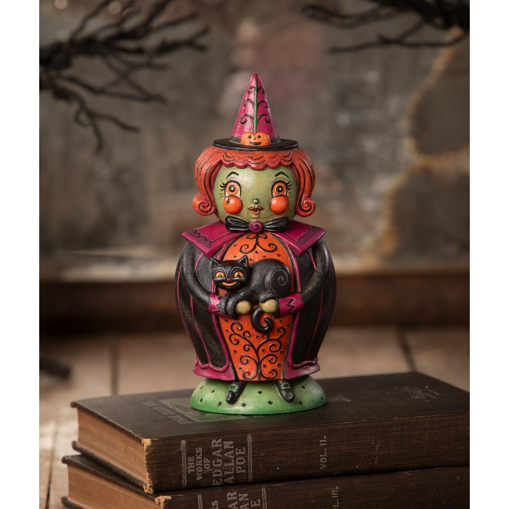 Bethany Lowe Halloween Jackie Green - O - Ween Spooks Jar JP4029 - The Primitive Pineapple Collection