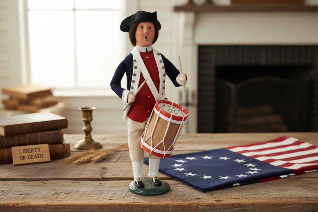 Byers Choice 250 Year Collectable Patriotic 1776 Drummer Caroler 5260 - The Primitive Pineapple Collection