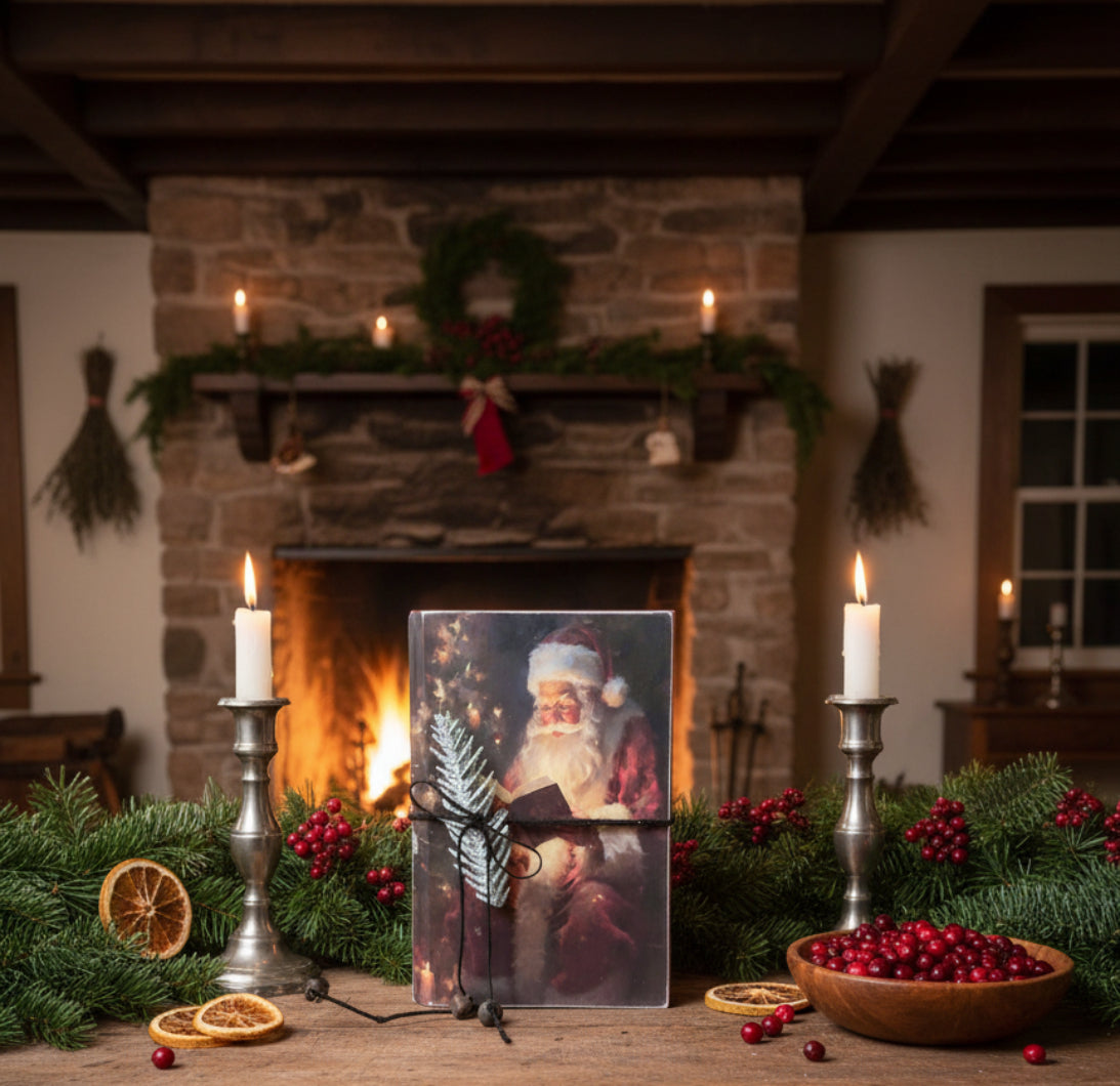 Christmas Handcrafted Vintage Look Kris Kringle Holiday Book