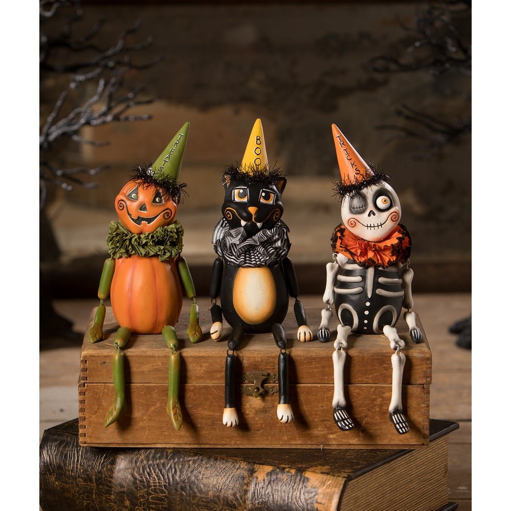 Bethany Lowe Halloween Treats Party Pumpkin Head LA3054 - The Primitive Pineapple Collection