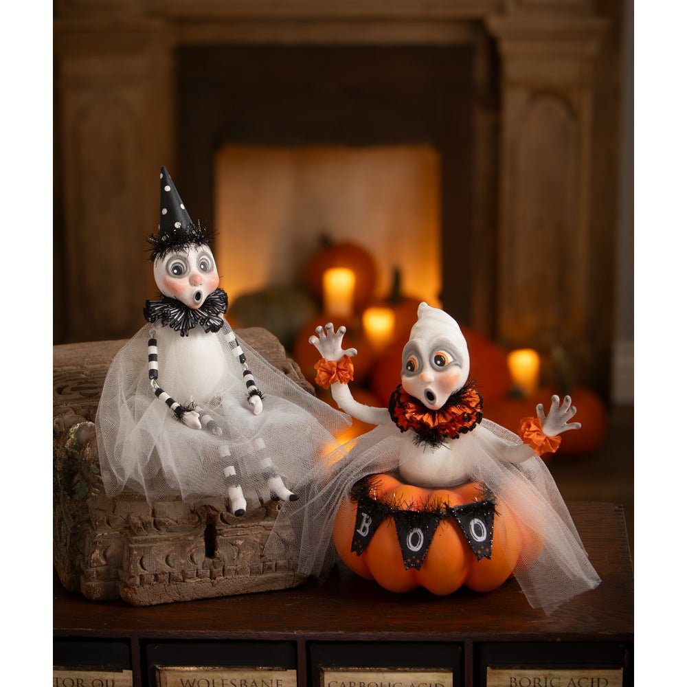 Bethany Lowe Halloween Party Ghost Sitter LA4053 - The Primitive Pineapple Collection