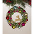 Bethany Lowe Christmas Kitschmas Wreath with Deer LC3417 - The Primitive Pineapple Collection