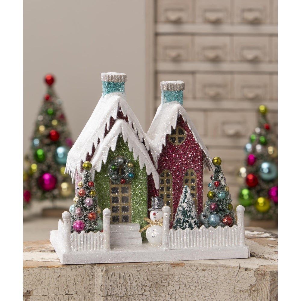 Bethany Lowe Christmas Vintage Putz Style Snowman Kitschmas Cottage LC3431 - The Primitive Pineapple Collection