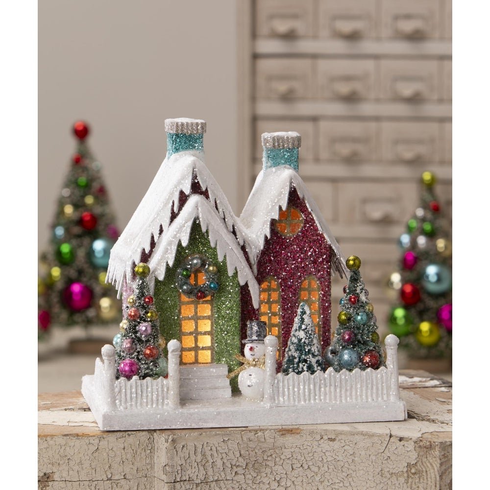 Bethany Lowe Christmas Vintage Putz Style Snowman Kitschmas Cottage LC3431 - The Primitive Pineapple Collection