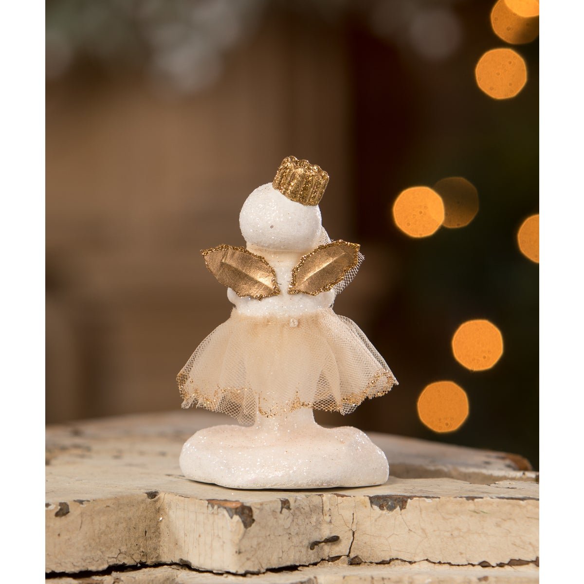 Bethany Lowe Christmas Snow Angel Holding Star MA3087 - The Primitive Pineapple Collection