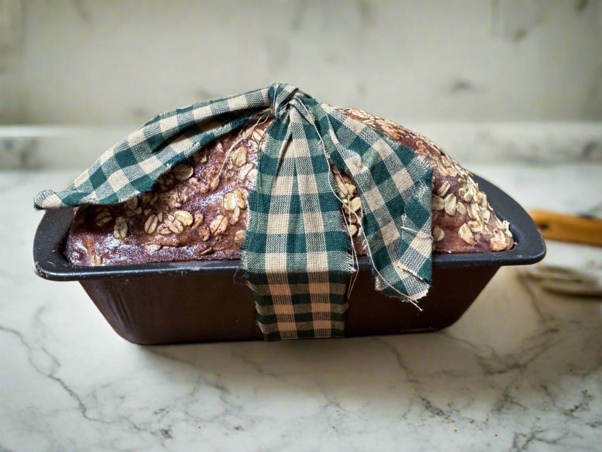 Primitive Farmhouse Handcrafted Faux Oatmeal Bread in Pan - The Primitive Pineapple Collection