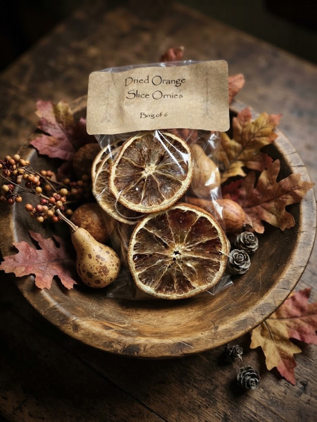 Primitive Farmhouse 6pc Dried Orange Slices USA - The Primitive Pineapple Collection