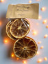 Primitive Farmhouse 6pc Dried Orange Slices Hanging Ornaments USA - The Primitive Pineapple Collection