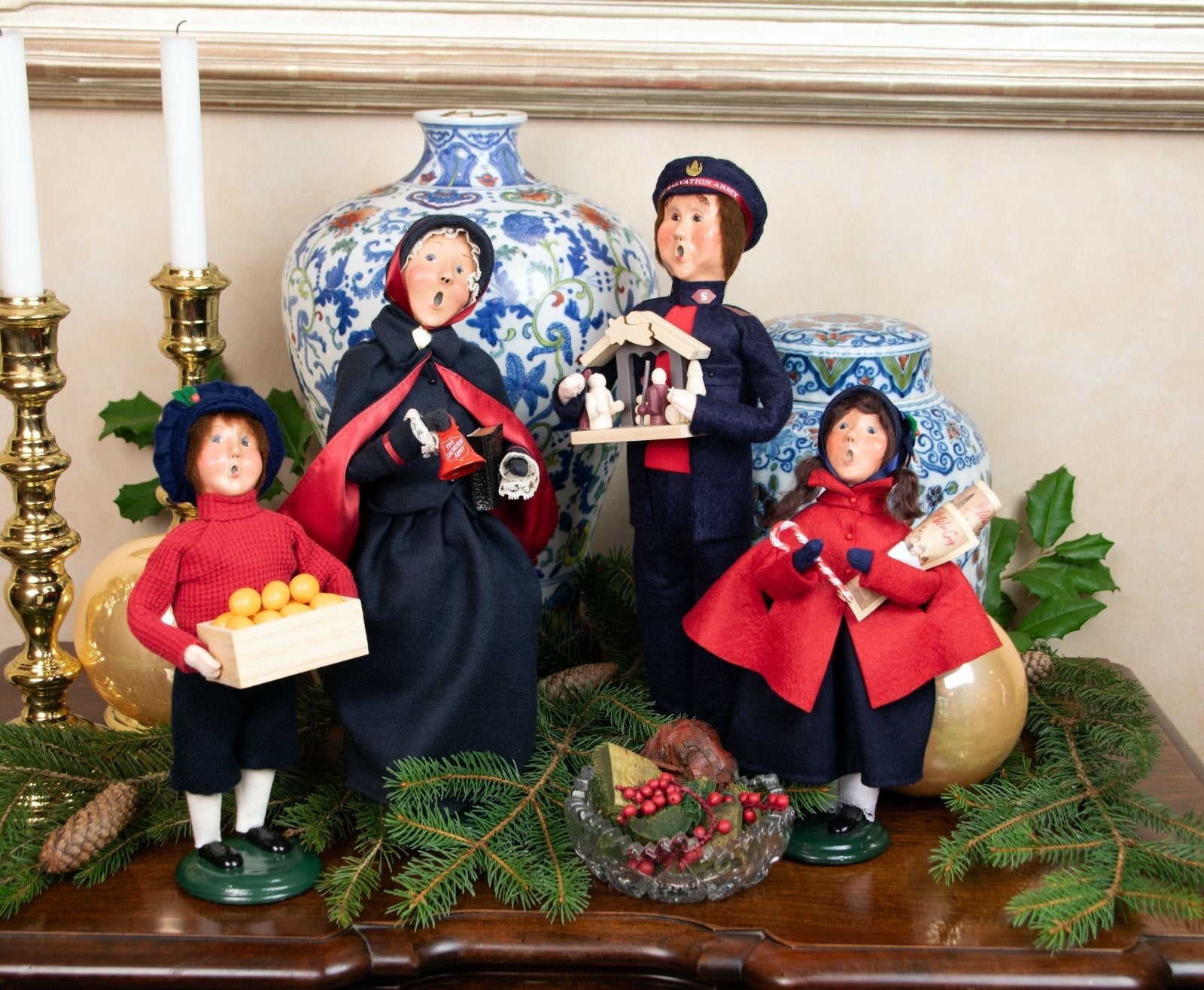 Byers Choice Carolers Colonial Christmas Salvation Girl w/ Candy Cane 4413K - The Primitive Pineapple Collection