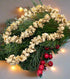 Primitive Colonial Christmas Wax Dipped Cranberry Spice 6 ft Popcorn Garland - The Primitive Pineapple Collection