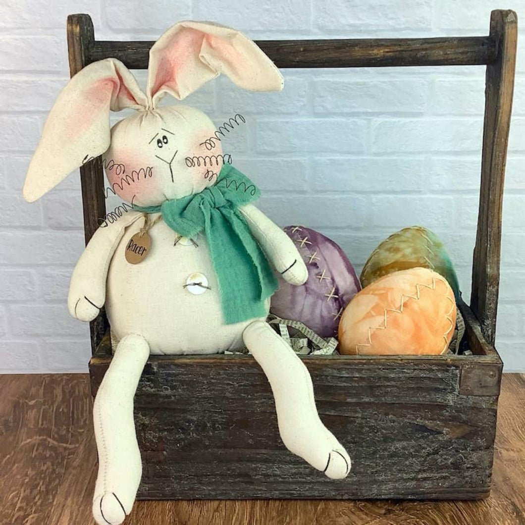 Primitive Easter Honey and Me Racer the Rabbit - The Primitive Pineapple Collection