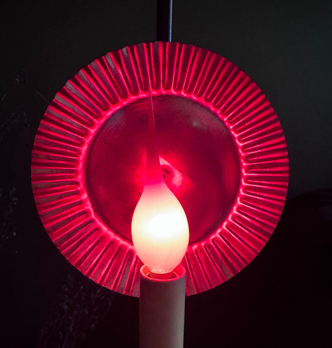 Primitive/Farmhouse 5 watt Red Silicone Light Bulb