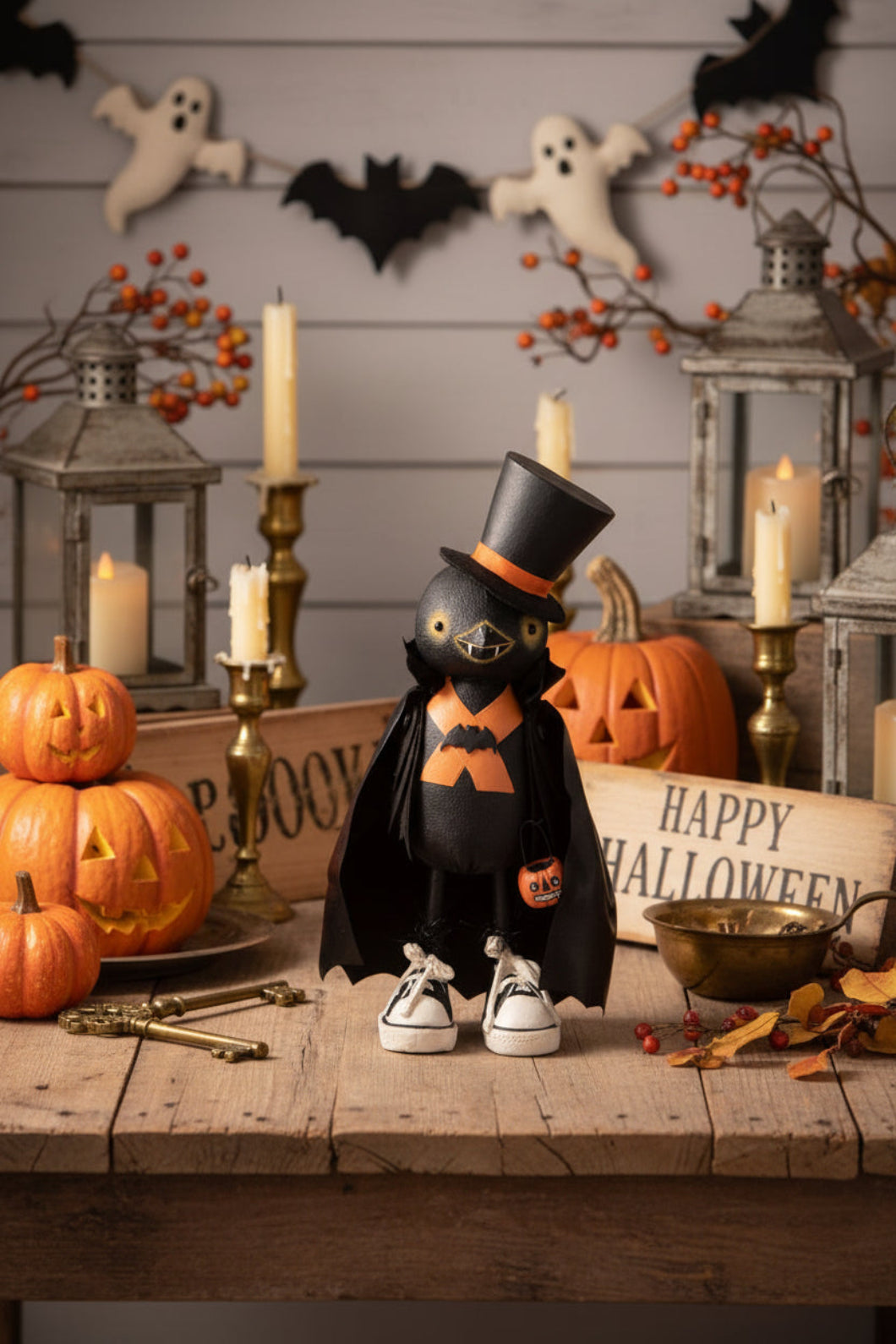 Bethany Lowe Halloween Boris Crowloff RS4124 - The Primitive Pineapple Collection
