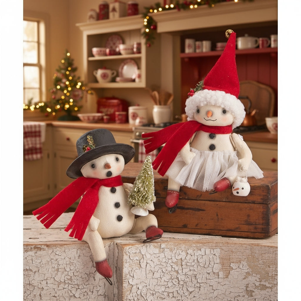 Bethany Lowe Christmas Bing Flake RS4126 - The Primitive Pineapple Collection