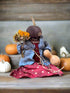 Primitive Handcrafted Pumpkin Doll Sarah w/ Gourd 12" - The Primitive Pineapple Collection
