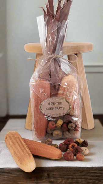 Handcrafted Fall Harvest Scented Corn Tarts w/ Potpourri - The Primitive Pineapple Collection