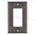 Primitive Colonial Handcrafted Punch Tin Rocker Switch Cover with Chisel Design - The Primitive Pineapple Collection
