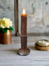 Primitive Moving Flame 8.5"Candle On Chimney Bobbin w/ Remote Control - The Primitive Pineapple Collection