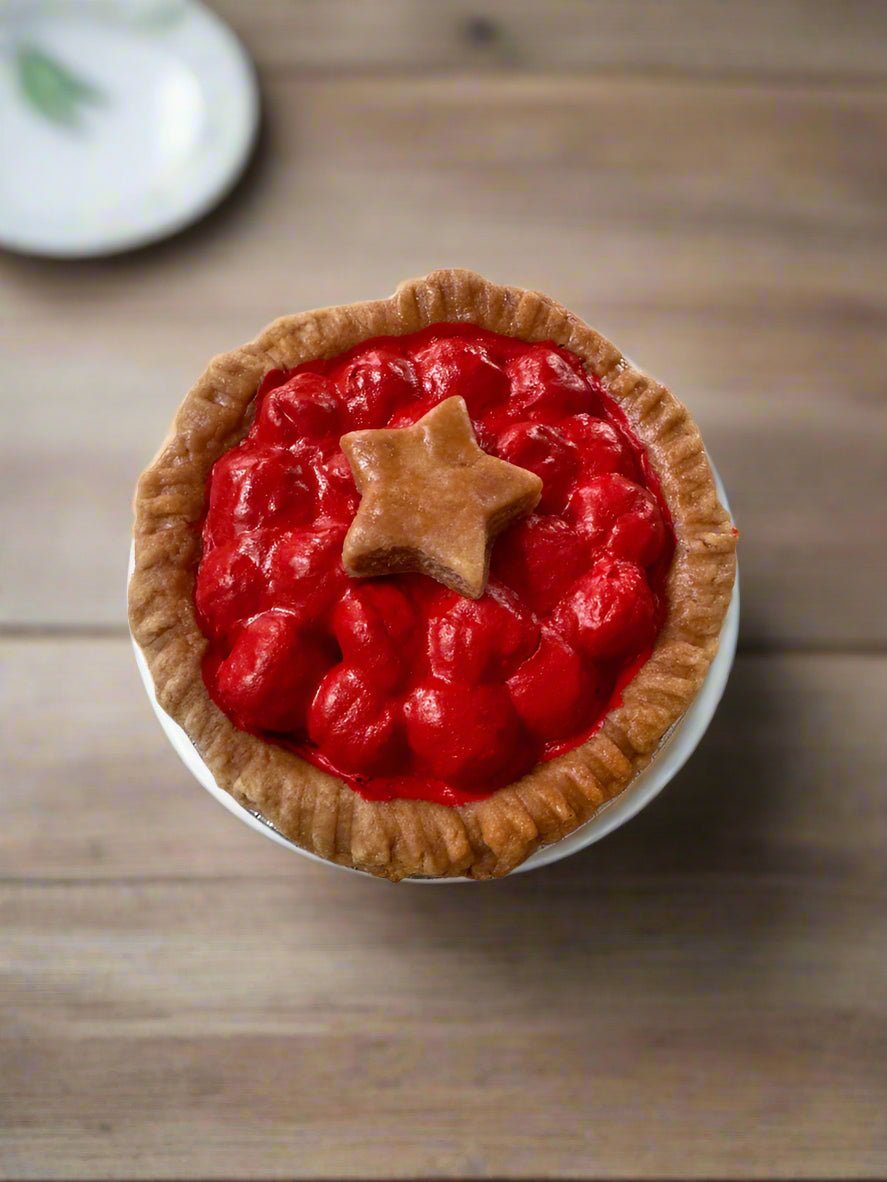 Primitive Colonial Americana 4” Cherry Pie with Star Crust Choice of Scent - The Primitive Pineapple Collection