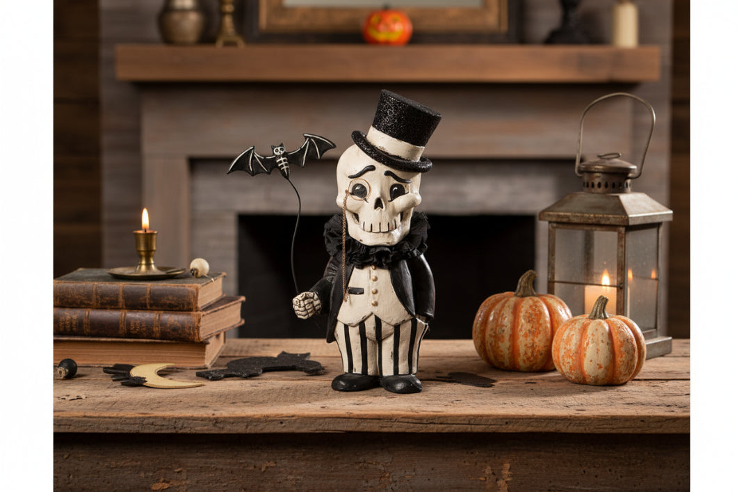 Bethany Lowe Halloween Dapper Desmond Skelly TD0059 - The Primitive Pineapple Collection