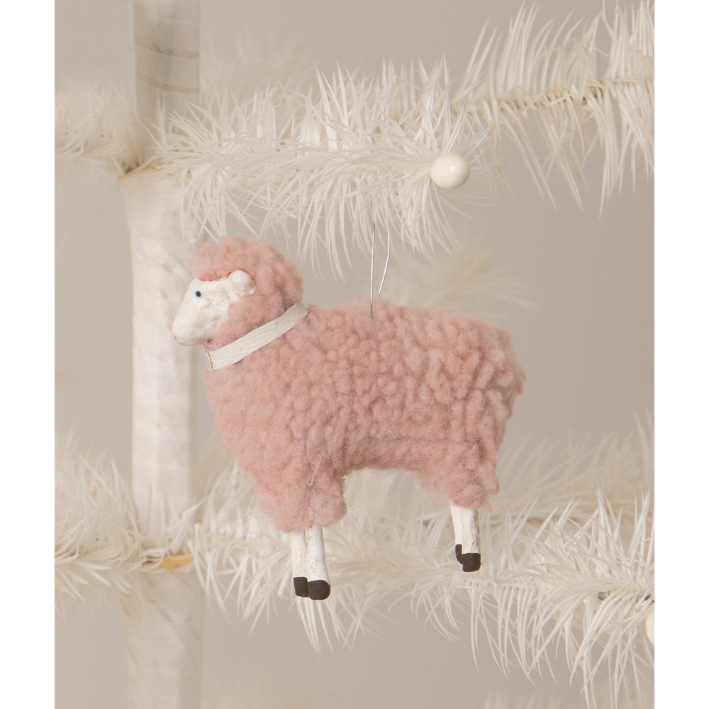 Bethany Lowe Primitive Reproduction Pastel Sheep Ornament 4 colors to Choose